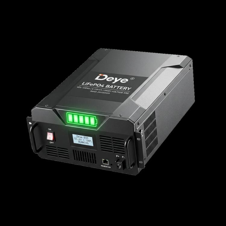 Pin lưu trữ Lithium Deye 5.12kWh LiFePO4 tách nền trong suốt